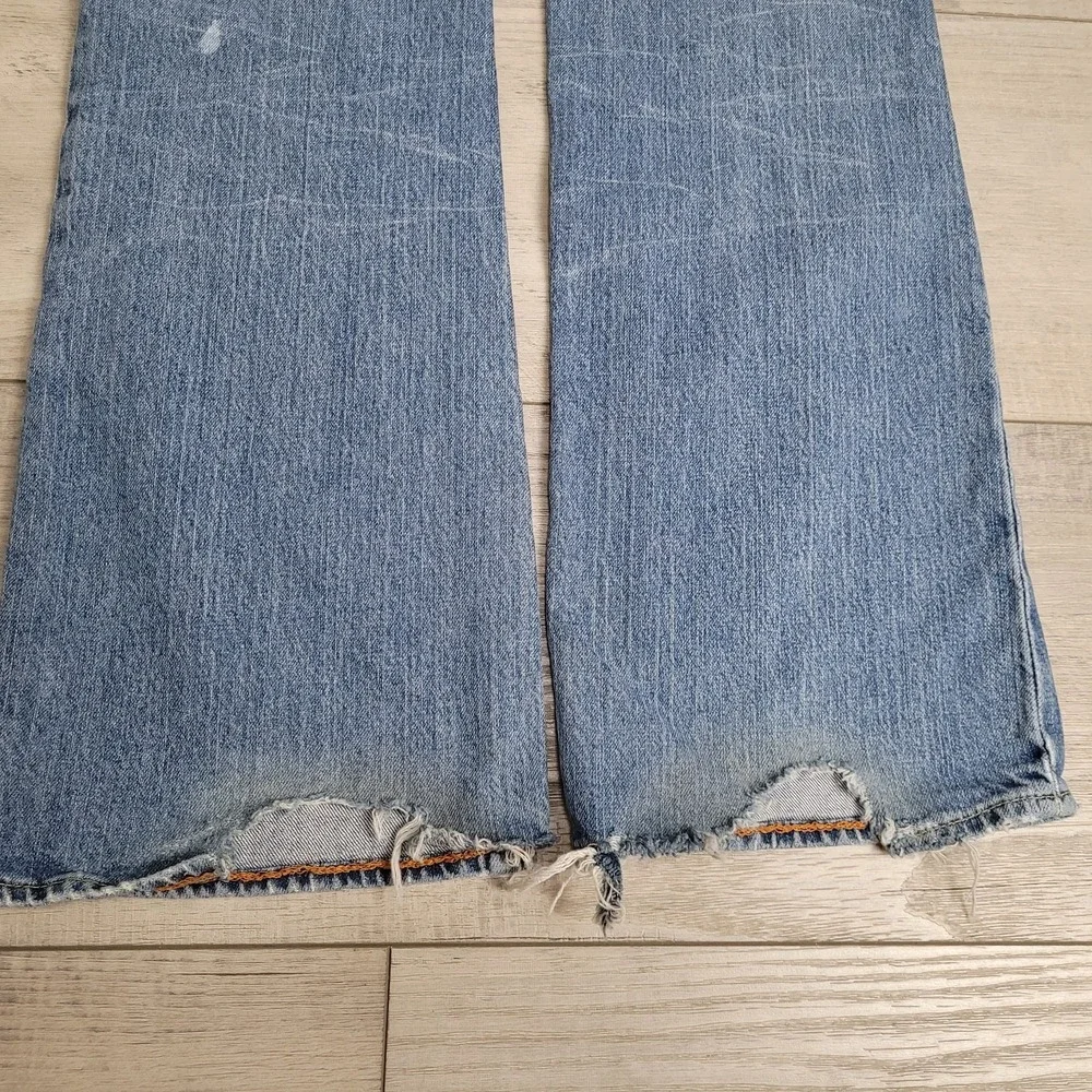 👖Polo‎ Ralph Lauren Stretch Kelly Jean Womens 6/Reg Bootcut Distressed Western